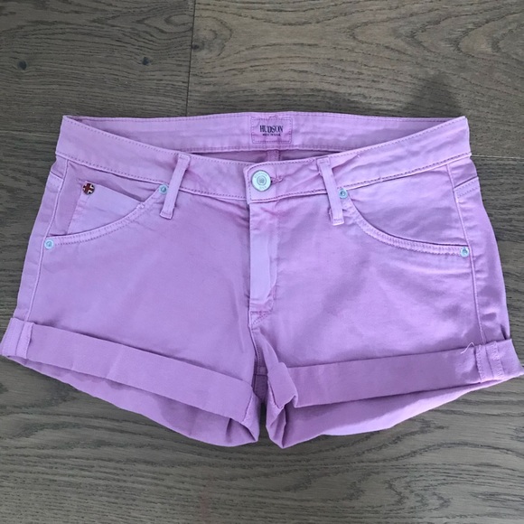 Hudson Jeans Pants - Hudson low rise washed lilac shorts